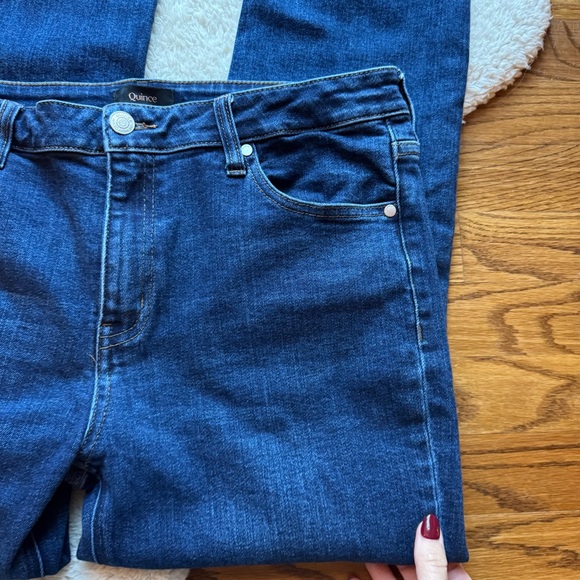Quince Bella Stretch Straight Jeans in Dark Wash - Picture 5 of 13